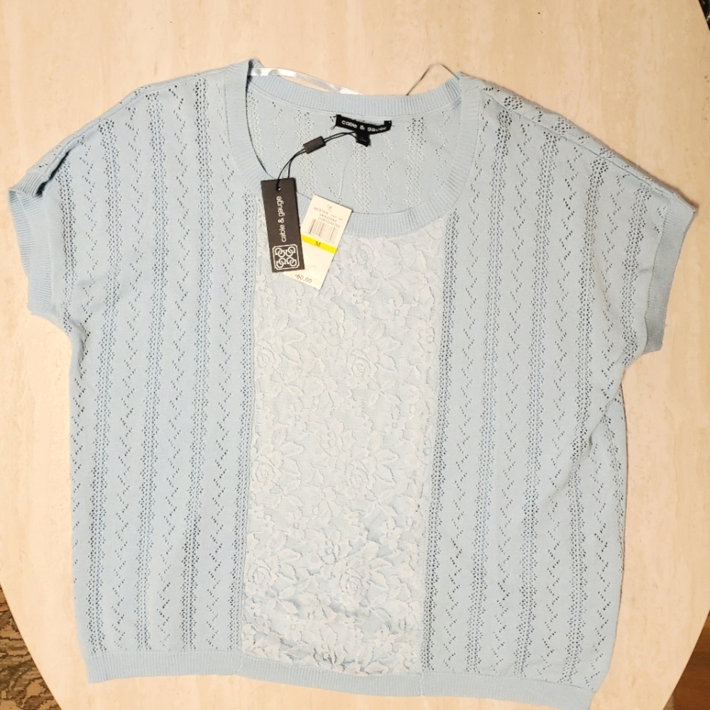 Sky Baby Blue top M cable and gauge